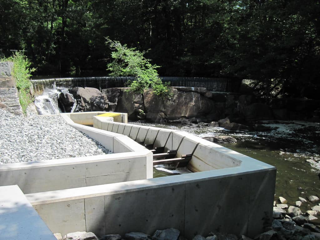 Escalera para peces de la presa de Hunt's Mill