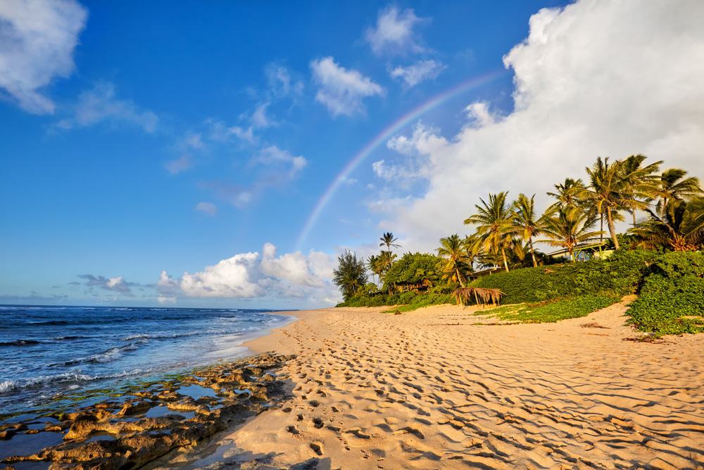 Playa de la puesta del sol, Pupukea, Oahu