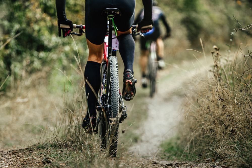 Sendero para bicicleta de montaña