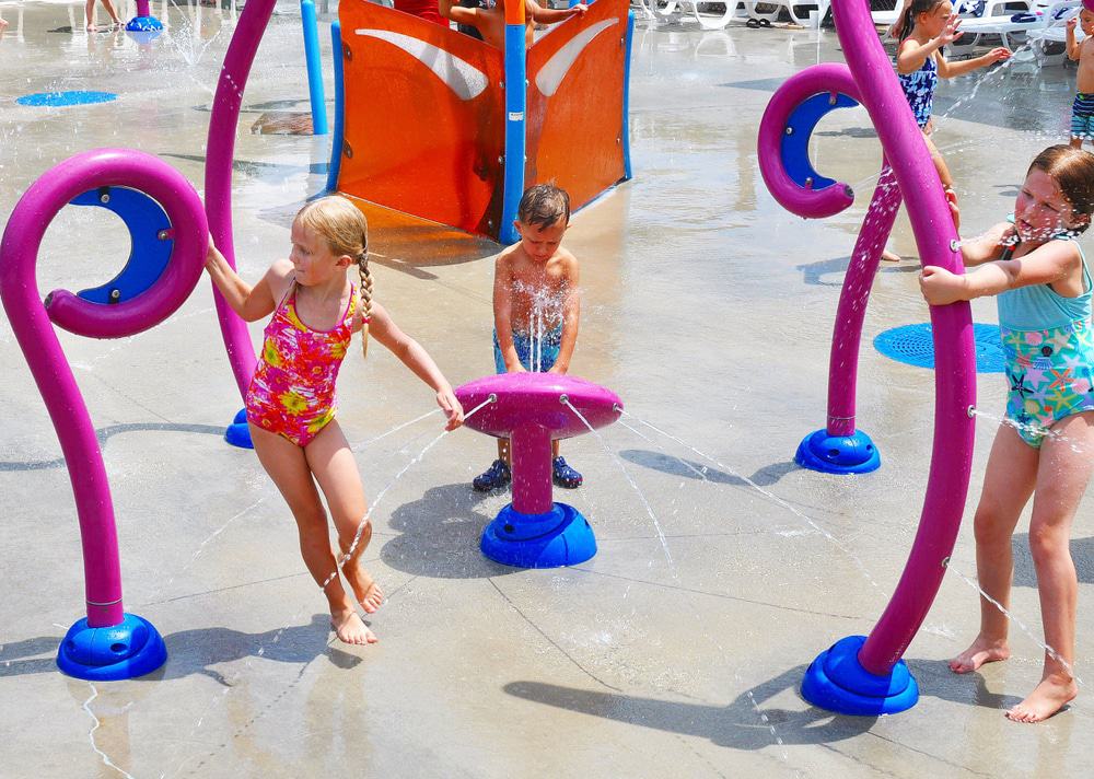 Splash Pad en el parque Swift-Cantrell