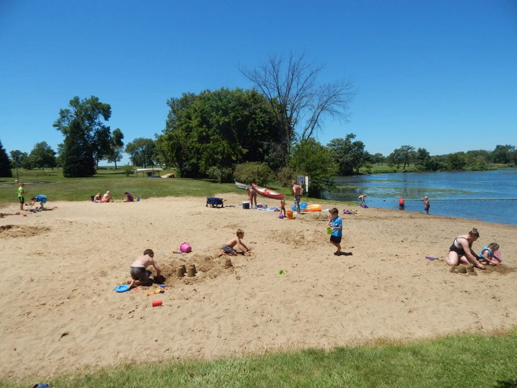 a orillas del lago iowa