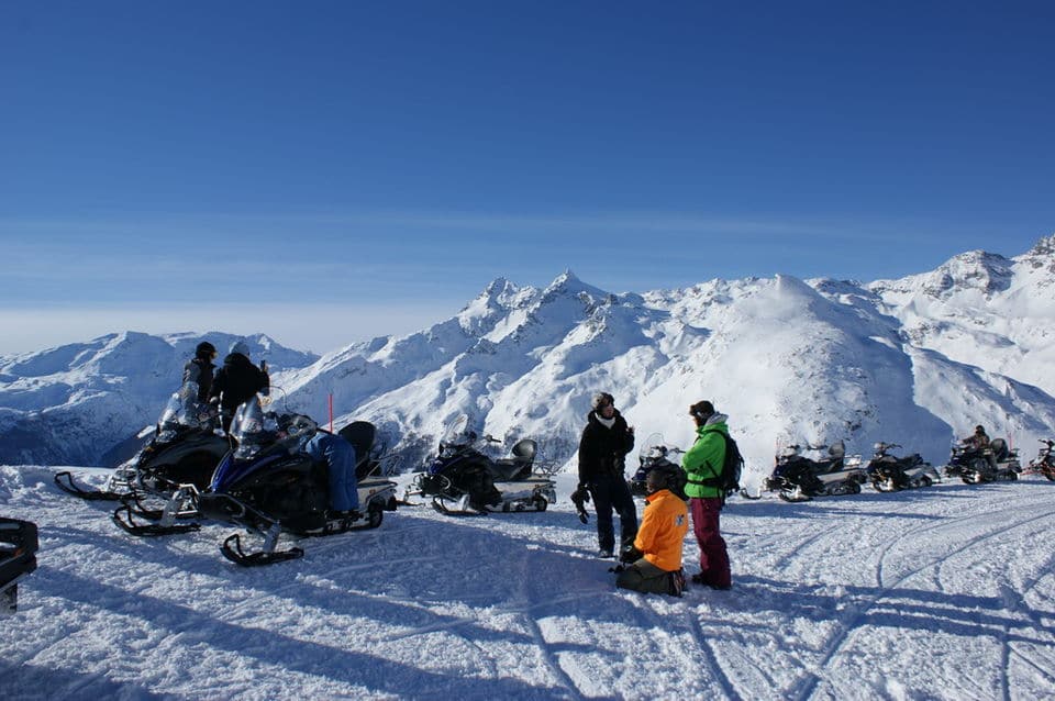 Tour en moto de nieve
