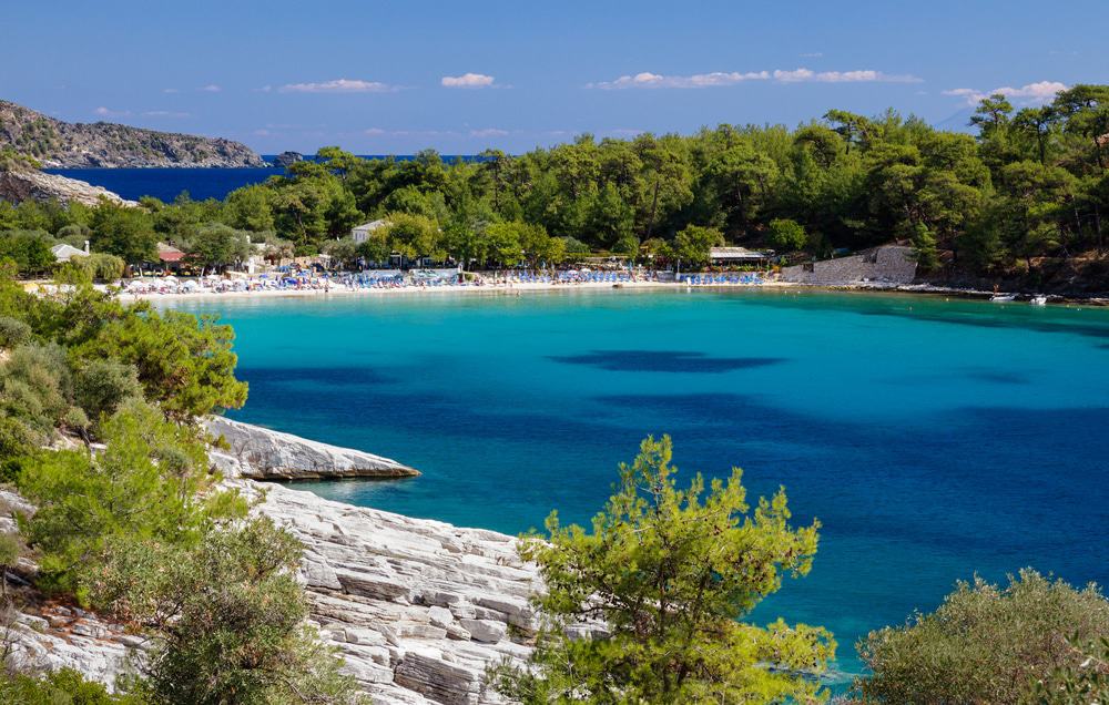 Playa de Alyki, Tasos