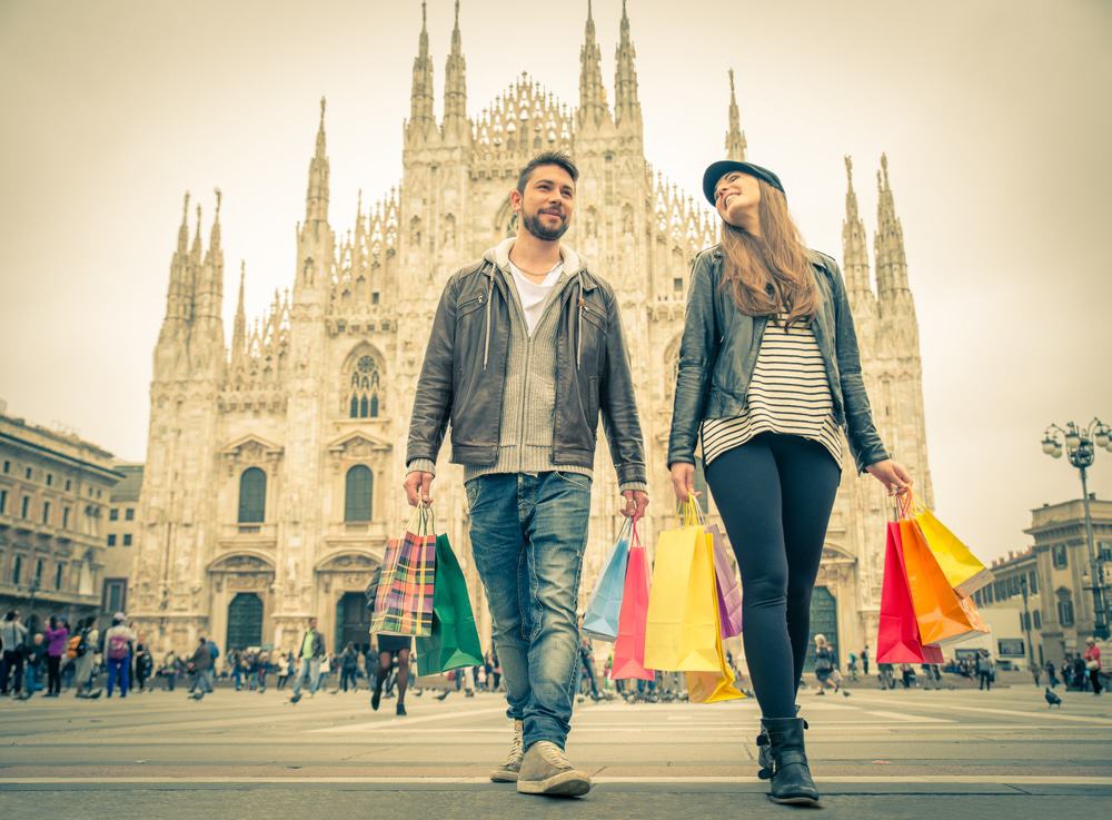 Pareja en Milán