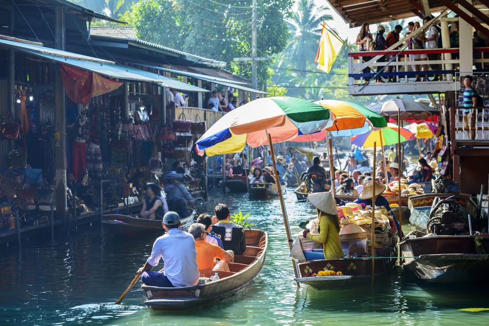 Mercado flotante de Damnoen Saduak