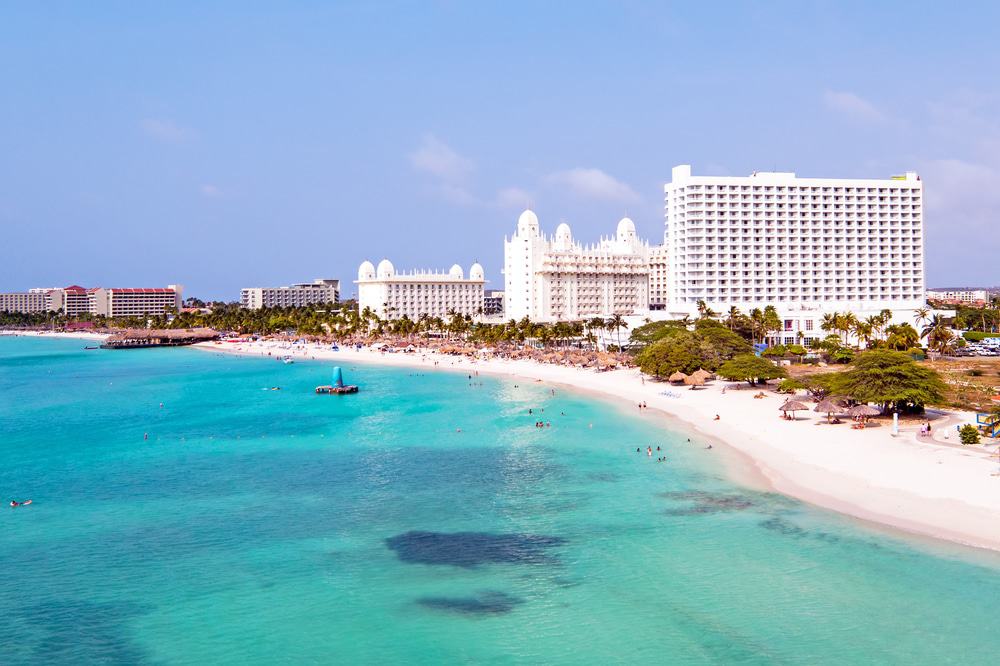 playa de palmeras, aruba