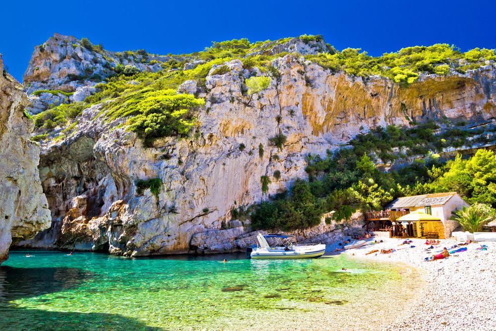 Playa de Stiniva, Vis, Croacia