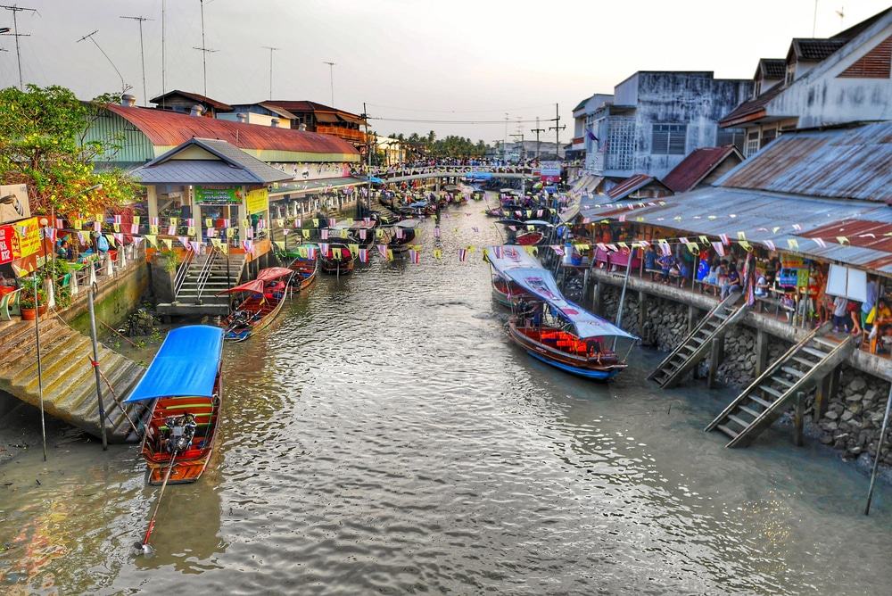 Mercado flotante de Amphawa