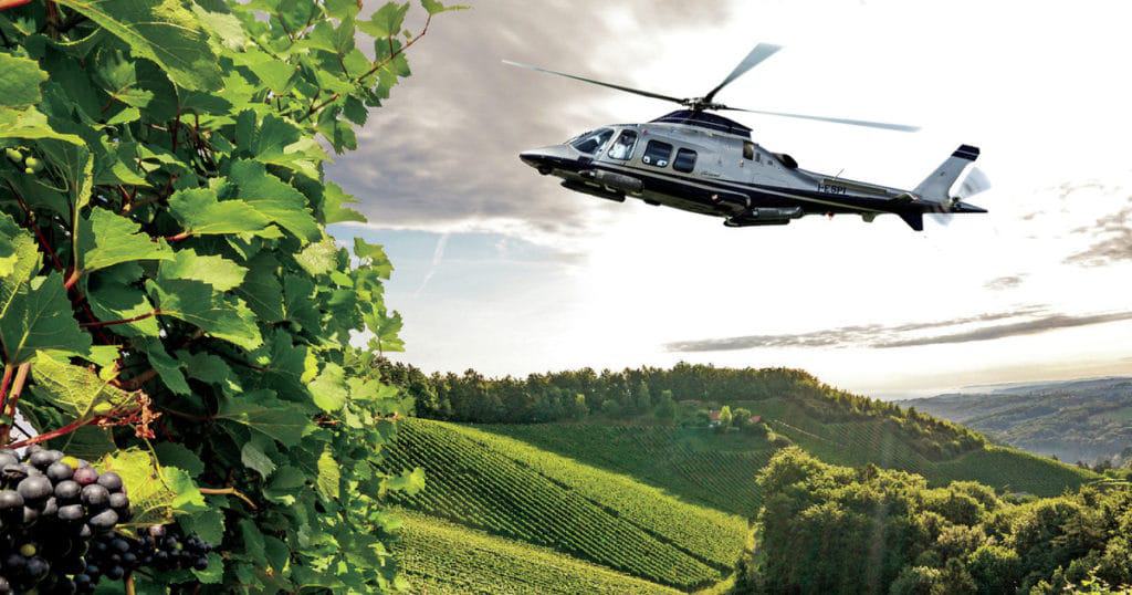 Toscana: tour del vino en helicóptero