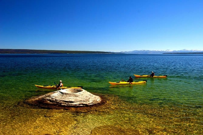 Día de remo en kayak en el lago Yellowstone