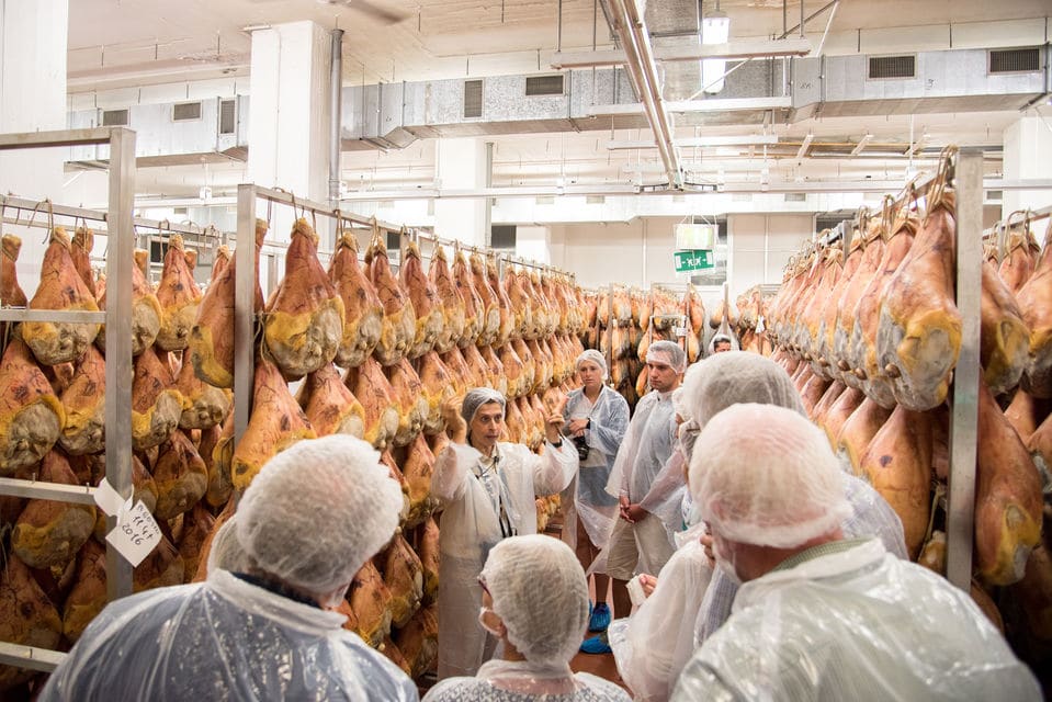 Visita a la fábrica de jamón de Parma y Parmigiano Reggiano