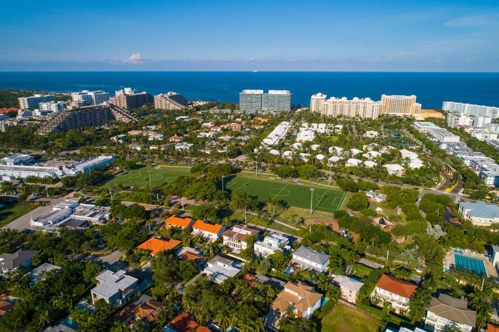 Parque verde de Key Biscayne Village