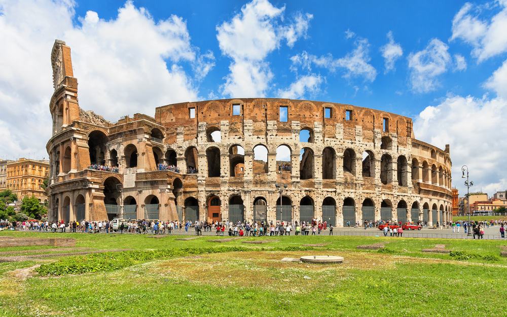 Coliseo (Coliseo) En Roma, Italia.