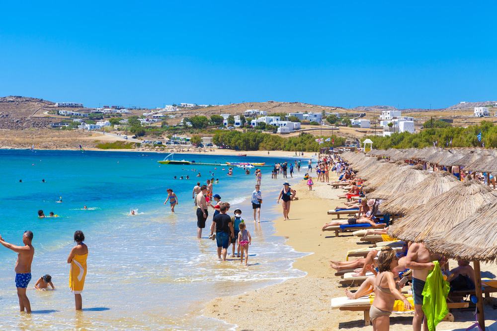 Playa de Kalafatis, Míkonos